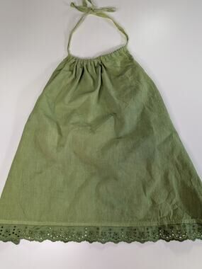 Vintage 1990's Olive Green Halter Top, Julietta